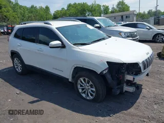2019 Jeep Cherokee Latitude with VIN 1C4PJMCX9KD189948, listed as a IAAI auction lot 42487738 with 72,573 mi miles and . Bid and sale history available at DreamBid. Image 1.