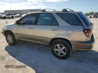 1999 Lexus RX 300 Luxury SUV with VIN JT6GF10U1X0043401, listed as a Copart auction lot 46037265 with 123,935 mi miles and Salvage Title. Bid and sale history available at carsss.com. Image 2.
