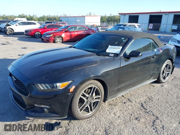 2017 Ford Mustang V6 with VIN 1FATP8EM9H5329920, listed as a IAAI auction lot 41269529 with 46,923 mi miles and . Bid and sale history available at carsss.com. Image 18.