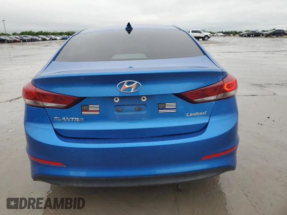 2017 Hyundai Elantra Limited with VIN 5NPD84LFXHH115902, listed as a Copart auction lot 52031265 with 206,320 mi miles and Clean Title. Bid and sale history available at DreamBid. Image 6.