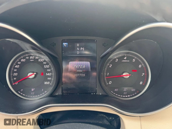 2017 Mercedes-Benz C 300 with VIN 55SWF4KB2HU211825, listed as a Copart auction lot 65092705 with 107,705 mi miles and Clean title. Bid and sale history available at DreamBid. Image 8.