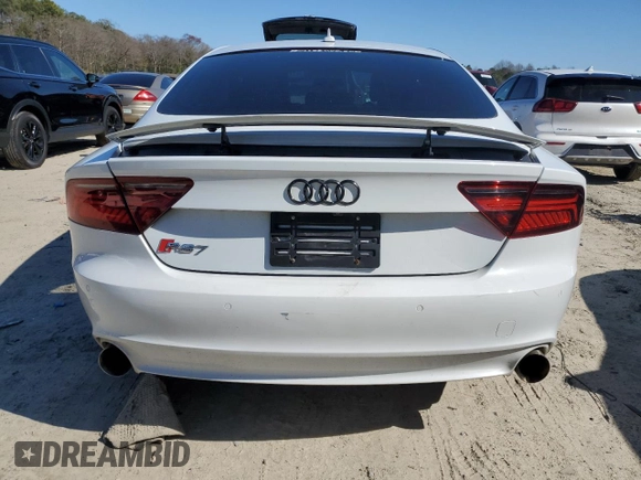 2017 Audi A7 Premium Plus with VIN WAUW2AFC5HN078121, listed as a Copart auction lot 41737425 with 85,095 mi miles and Salvage title. Bid and sale history available at DreamBid. Image 6.