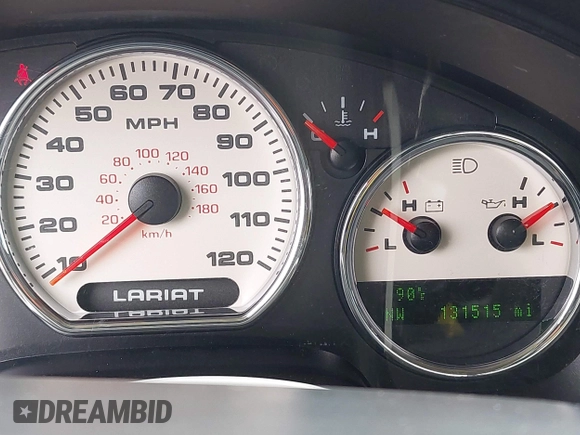 2008 Ford F-150 XLT with VIN 1FTPW12V88FB55495, listed as a IAAI auction lot 42247811 with 131,515 mi miles and . Bid and sale history available at DreamBid. Image 15.