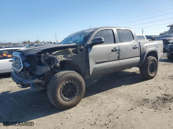 2016 Toyota Tacoma SR with VIN 3TMCZ5AN6GM027639, listed as a Copart auction lot 46882695 with 163,979 mi miles and Salvage Title. Bid and sale history available at carsss.com. Image 1.