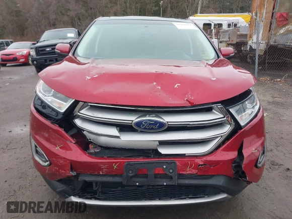 2015 Ford Edge Titanium z VIN 2FMTK4K94FBB69970, wystawiony jako IAAI lot #41982057 z przebiegiem 97 422 mil mil oraz . Historia ofert i sprzedaży dostępna na DreamBid. Obrazek 12.