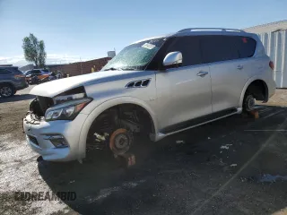 2015 Infiniti QX80 z VIN JN8AZ2NF3F9571753, wystawiony jako Copart lot #55229565 z przebiegiem 115 777 mil mil oraz Czysty tytuł • Clean title. Historia ofert i sprzedaży dostępna na DreamBid. Obrazek 1.
