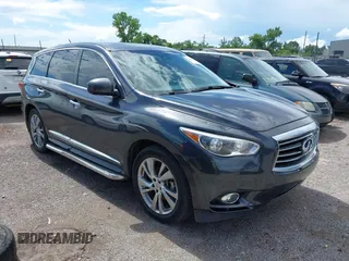 2014 Infiniti QX60 with VIN 5N1AL0MM2EC519223, listed as a IAAI auction lot 42629991 with 105,629 mi miles and . Bid and sale history available at DreamBid. Image 1.