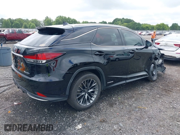 2020 Lexus RX 450h F Sport Performance with VIN 2T2YGMDA0LC044417, listed as a IAAI auction lot 42717240 with 86,633 mi miles and . Bid and sale history available at DreamBid. Image 4.