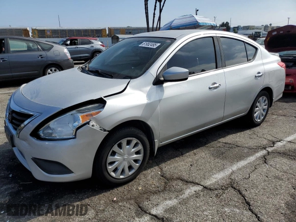 2016 Nissan Versa SV with VIN 3N1CN7AP5GL910813, listed as a Copart auction lot 61952495 with 58,542 mi miles and Salvage title. Bid and sale history available at DreamBid. Image 1.