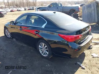 2014 Infiniti Q50 Sport with VIN JN1BV7AR8EM705762, listed as a IAAI auction lot 41685236 with 102,056 mi miles and . Bid and sale history available at DreamBid. Image 3.