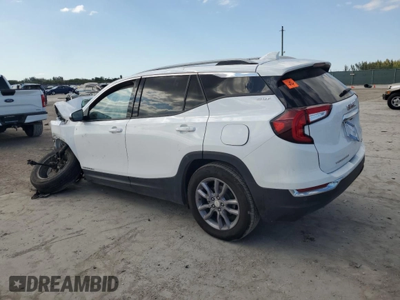 2023 GMC Terrain SLT with VIN 3GKALVEGXPL172228, listed as a Copart auction lot 46602035 with Not provided miles and Salvage title. Bid and sale history available at DreamBid. Image 2.