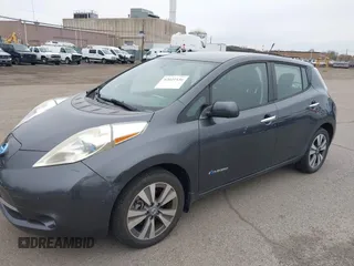 2013 Nissan LEAF SL with VIN 1N4AZ0CPXDC407952, listed as a IAAI auction lot 42021536 with 53,994 mi miles. Bid and sale history available at carsss.com. Image 6.