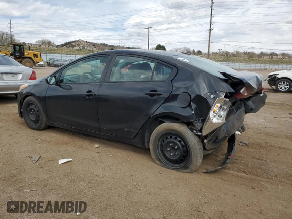 2015 Kia Forte LX with VIN KNAFK4A68F5429300, listed as a Copart auction lot 52424455 with 161,496 mi miles and Salvage Title. Bid and sale history available at carsss.com. Image 2.