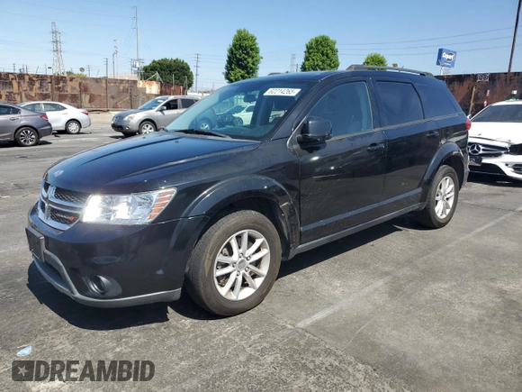 2015 Dodge Journey SXT with VIN 3C4PDCBG6FT718131, listed as a Copart auction lot 62214265 with 108,986 mi miles and Salvage title. Bid and sale history available at DreamBid. Image 1.