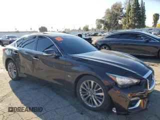 2018 Infiniti Q50 3.0t LUXE with VIN JN1EV7AP7JM359712, listed as a Copart auction lot 48926325 with 81,487 mi miles and Salvage Title. Bid and sale history available at carsss.com. Image 4.