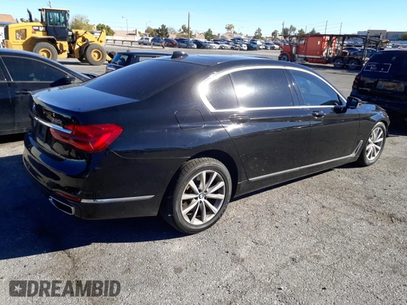 2019 BMW 7 Series 740i with VIN WBA7E2C50KB217782, listed as a Copart auction lot 39865553 with 65,495 mi miles. Bid and sale history available at carsss.com. Image 3.