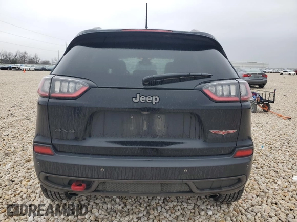 2021 Jeep Cherokee Trailhawk with VIN 1C4PJMBX5MD123854, listed as a Copart auction lot 45891165 with 98,964 mi miles and Salvage title. Bid and sale history available at DreamBid. Image 6.