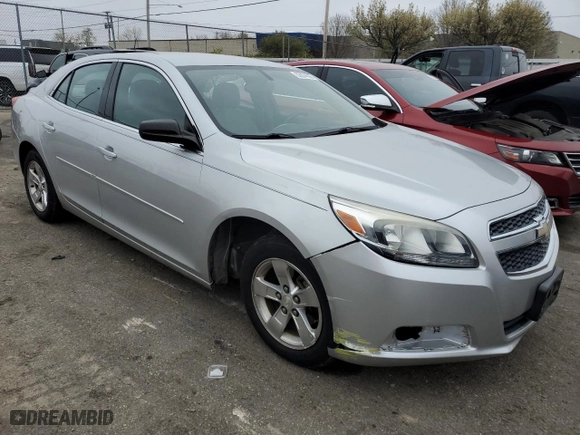 2013 Chevrolet Malibu LS with VIN 1G11B5SAXDF333416, listed as a Copart auction lot 52974695 with 128,328 mi miles and Salvage Title. Bid and sale history available at carsss.com. Image 4.