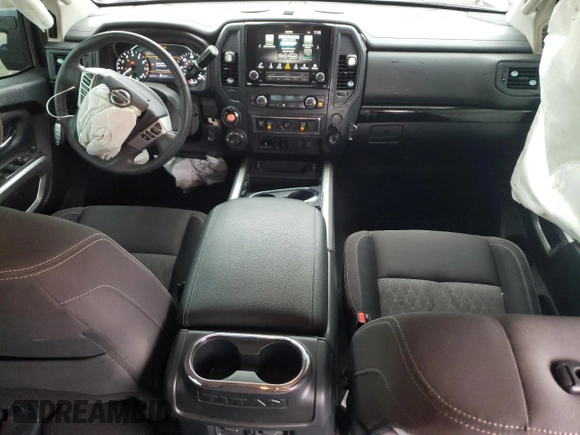 2022 Nissan Titan SV with VIN 1N6AA1ED2NN103267, listed as a Copart auction lot 68942064 with 55,119 mi miles and Salvage title. Bid and sale history available at DreamBid. Image 8.