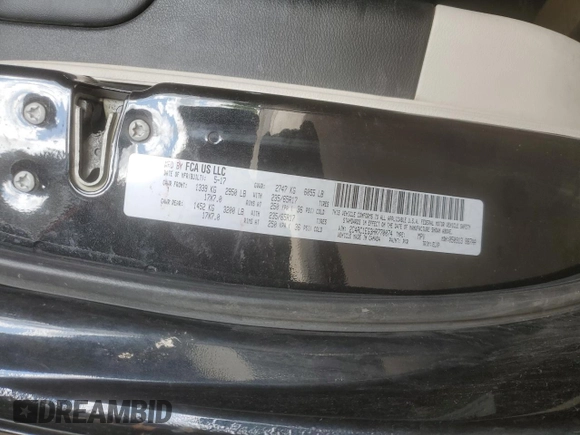 2017 Chrysler Pacifica Touring L Plus with VIN 2C4RC1EG3HR770074, listed as a Copart auction lot 57684065 with 172,791 mi miles and Clean Title. Bid and sale history available at DreamBid. Image 13.