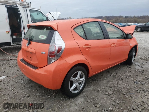 2012 Toyota Prius One with VIN JTDKDTB3XC1026707, listed as a Copart auction lot 82459024 with Not Provided miles and Clean Title. Bid and sale history available at carsss.com. Image 3.
