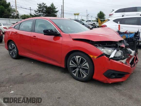 2016 Honda Civic EX-T with VIN 2HGFC1F36GH648281, listed as a Copart auction lot 58599385 with 131,145 mi miles and Salvage title. Bid and sale history available at DreamBid. Image 4.