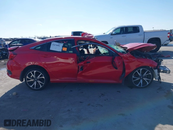 2019 Honda Civic Sport with VIN 2HGFC2F89KH556513, listed as a IAAI auction lot 41676082 with Not Provided miles and . Bid and sale history available at DreamBid. Image 14.