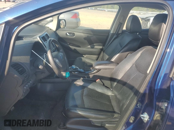 2016 Nissan LEAF S with VIN 1N4BZ0CP5GC303118, listed as a Copart auction lot 75615624 with 50,297 mi miles and Clean Title. Bid and sale history available at carsss.com. Image 7.
