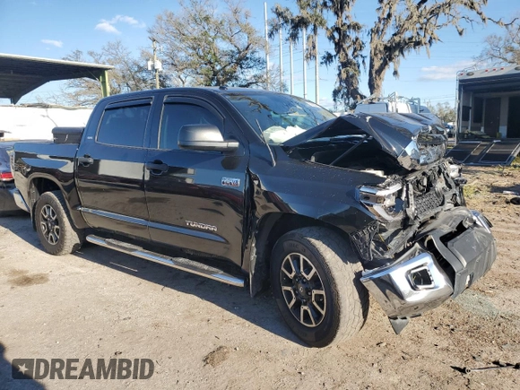 2018 Toyota Tundra 2WD SR5 with VIN 5TFEY5F11JX230683, listed as a Copart auction lot 83680994 with 142,784 mi miles and Salvage Title. Bid and sale history available at carsss.com. Image 4.