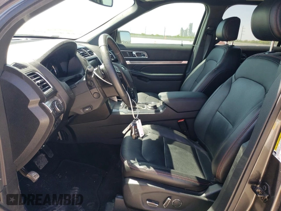 2017 Ford Explorer Sport with VIN 1FM5K8GT5HGE28563, listed as a Copart auction lot 52978425 with 67,200 mi miles and Salvage Title. Bid and sale history available at carsss.com. Image 7.