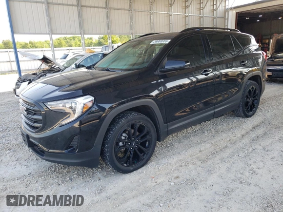 2021 GMC Terrain SLT z VIN 3GKALPEV2ML381792, wystawiony jako Copart lot #59988955 z przebiegiem 45 319 mil mil oraz Szkoda całkowita • Salvage title. Historia ofert i sprzedaży dostępna na DreamBid. Obrazek 1.