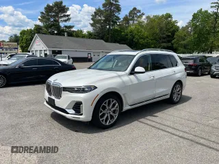 2020 BMW X7 xDrive40i z VIN 5UXCW2C0XL9B92841, wystawiony jako Copart lot #58982025 z przebiegiem 127 416 mil mil oraz Czysty tytuł • Clean title. Historia ofert i sprzedaży dostępna na DreamBid. Obrazek 2.