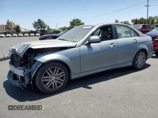 2008 Mercedes-Benz C 300 Sport with VIN WDDGF54X78F082504, listed as a Copart auction lot 60573605 with 206,622 mi miles and Salvage title. Bid and sale history available at DreamBid. Image 1.
