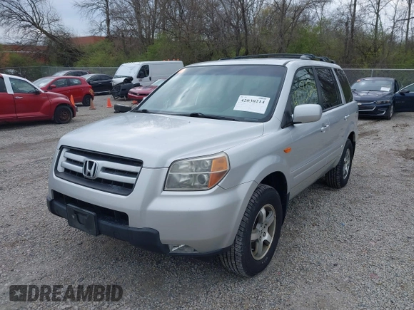 2007 Honda Pilot EX with VIN 5FNYF18457B009707, listed as a IAAI auction lot 42030214 with 229,462 mi miles. Bid and sale history available at carsss.com. Image 2.