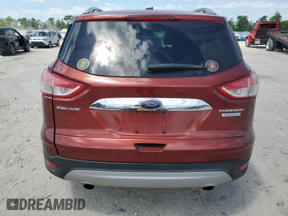 2015 Ford Escape Titanium with VIN 1FMCU0J95FUA77796, listed as a Copart auction lot 53182675 with 118,202 mi miles and Salvage title. Bid and sale history available at DreamBid. Image 6.
