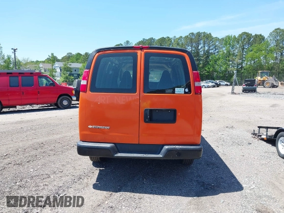 2017 Chevrolet Express Cargo Van with VIN 1GCWGAFF8H1329753, listed as a IAAI auction lot 42126110 with 187,569 mi miles. Bid and sale history available at carsss.com. Image 16.