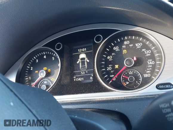 2014 Volkswagen CC R-Line with VIN WVWBP7AN0EE521995, listed as a IAAI auction lot 41213732 with 113,421 mi miles. Bid and sale history available at carsss.com. Image 7.