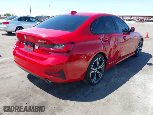2022 BMW 3 Series 330i with VIN 3MW5R1J09N8C52274, listed as a IAAI auction lot 42052851 with 30,897 mi miles. Bid and sale history available at carsss.com. Image 4.
