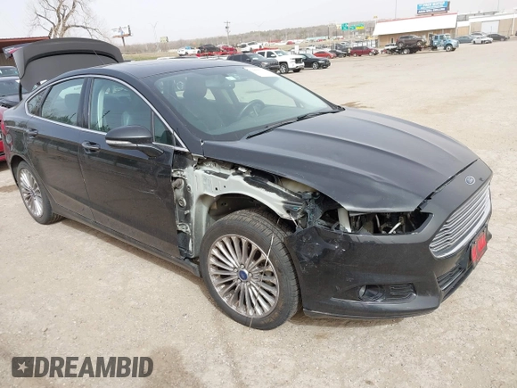 2015 Ford Fusion Titanium with VIN 3FA6P0K99FR268450, listed as a IAAI auction lot 41805513 with 202,009 mi miles. Bid and sale history available at carsss.com. Image 1.