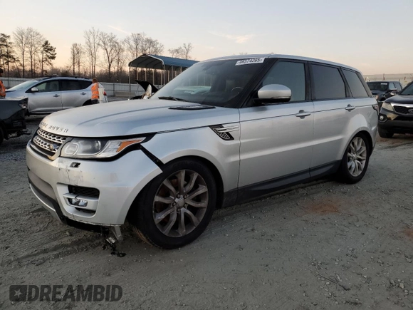 2015 Land Rover Range Rover Sport HSE with VIN SALWR2VFXFA524390, listed as a Copart auction lot 46574265 with 141,150 mi miles and Salvage Title. Bid and sale history available at carsss.com. Image 1.