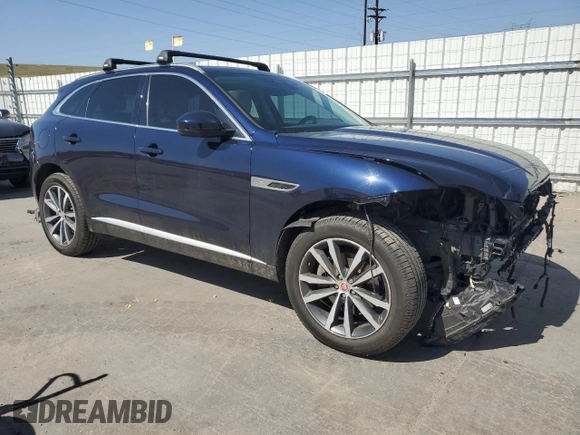 2022 Jaguar F-Pace S with VIN SADCJ2EXXNA701629, listed as a Copart auction lot 51837075 with 33,089 mi miles and Salvage title. Bid and sale history available at DreamBid. Image 4.
