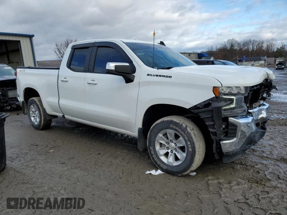 2021 Chevrolet Silverado 1500 LT with VIN 1GCRYDED2MZ103019, listed as a Copart auction lot 86973594 with 36,179 mi miles and Salvage Title. Bid and sale history available at DreamBid. Image 4.