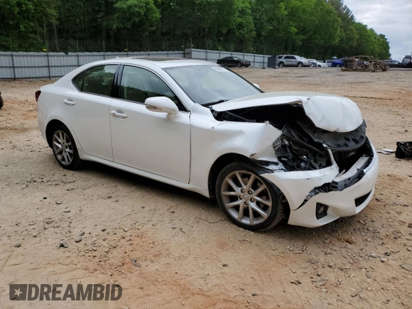 2013 Lexus IS 250 with VIN JTHCF5C24D5063339, listed as a Copart auction lot 53949715 with 114,557 mi miles and Salvage Title. Bid and sale history available at DreamBid. Image 4.