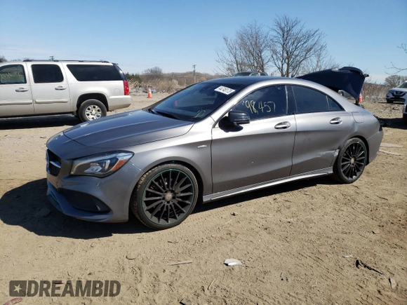 2017 Mercedes-Benz CLA with VIN WDDSJ4EB0HN441493, listed as a Copart auction lot 44748173 with 98,457 mi miles. Bid and sale history available at carsss.com. Image 1.