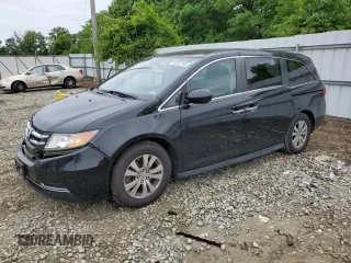 2014 Honda Odyssey EX-L with VIN 5FNRL5H65EB031242, listed as a Copart auction lot 62512105 with 176,191 mi miles and Salvage title. Bid and sale history available at DreamBid. Image 1.