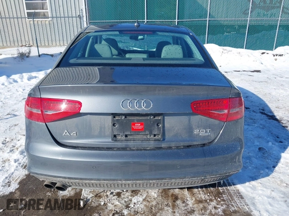 2015 Audi A4 Premium Plus with VIN WAUFFAFL6FN004207, listed as a IAAI auction lot 41639153 with 62,409 mi miles. Bid and sale history available at carsss.com. Image 17.
