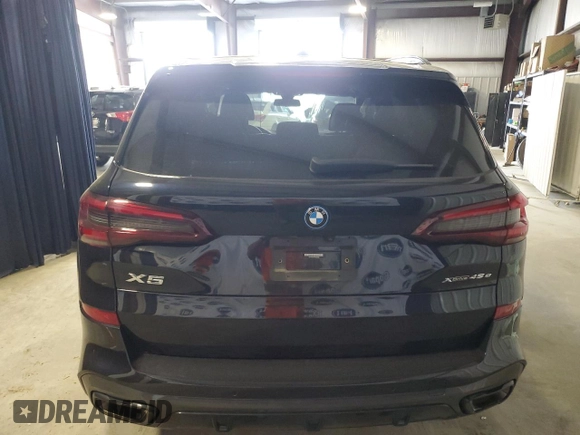 2023 BMW X5 xDrive45e with VIN 5UXTA6C03P9R22002, listed as a Copart auction lot 56293765 with 35,204 mi miles and Salvage title. Bid and sale history available at DreamBid. Image 6.