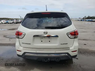 2016 Nissan Pathfinder Platinum with VIN 5N1AR2MN9GC618854, listed as a Copart auction lot 79356124 with 106,784 mi miles and Salvage Title. Bid and sale history available at carsss.com. Image 6.