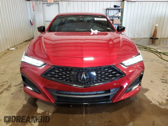 2021 Acura TLX w/A-Spec Package with VIN 19UUB6F59MA006480, listed as a Copart auction lot 86082704 with 59,683 mi miles and Salvage Title. Bid and sale history available at carsss.com. Image 5.