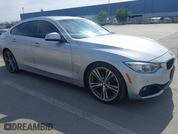 2016 BMW 4 Series 428i with VIN WBA4A9C55GG695469, listed as a IAAI auction lot 41753857 with 90,692 mi miles. Bid and sale history available at carsss.com. Image 1.